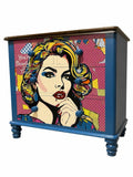Hand Painted Vintage chest of Drawers